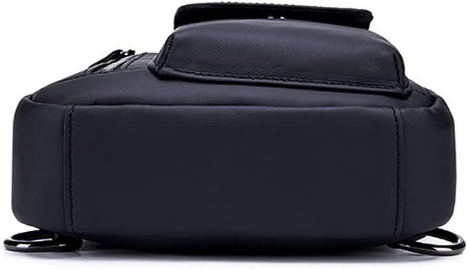 Hebetag Leather Sling Bag Hiking Daypack - Image 8