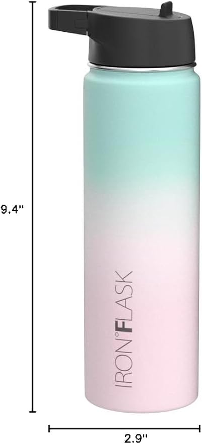 IRON °FLASK Camping & Hiking Hydration Flask - 22 oz Bubble Gum - Image 2