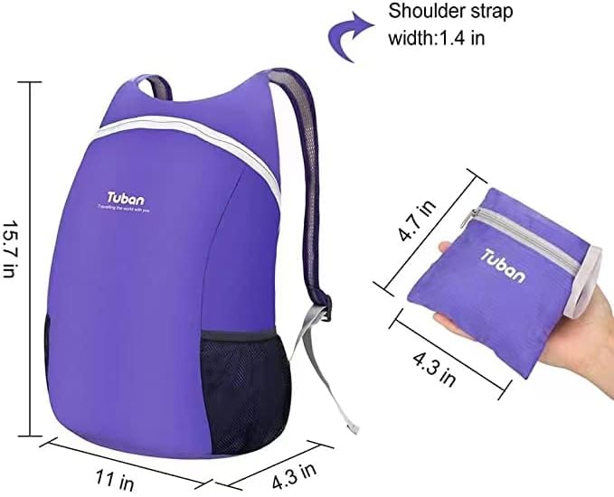 Ultra Lightweight Packable Water Resistant Backpack - Image 2