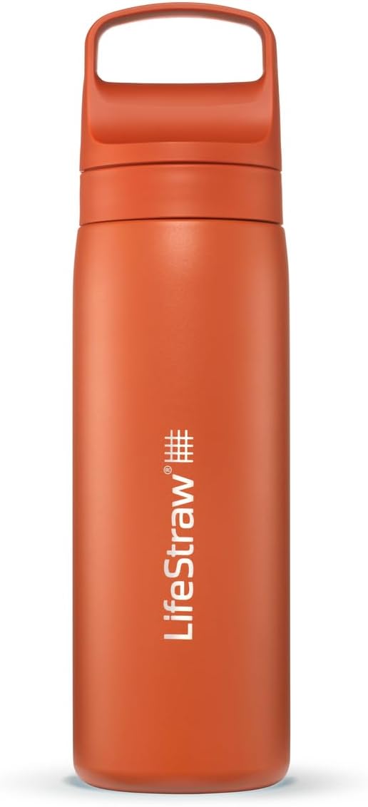 LifeStraw Go Series – Insulated Stainless Steel Water Filter Bottle by LifeStraw
