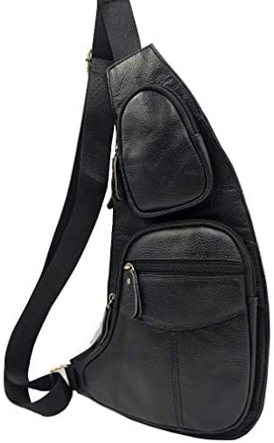 Leather Sling Bag Crossbody Backpack - Image 2