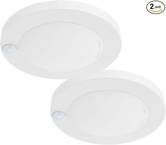 ZAGO LED 6" 120 Volts Closet Light Wired, PIR Motion Sensor Ceiling Disc Light by ZAGOELECTRIC