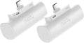 Miady 2-Pack 5000mAh Mini Portable Charger by Miady