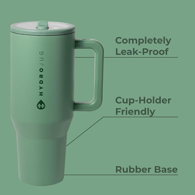 HydroJug Traveler - 40 oz Water Bottle - Fits in Cup Holder - Image 2