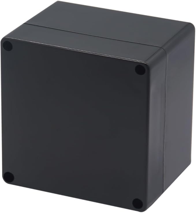Project Box IP65 Waterproof Junction Box ABS Plastic Black Electrical Boxes DIY by Otdorpatio