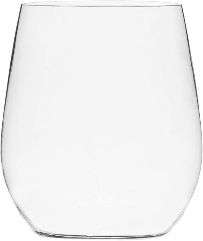 Munfix Disposable Plastic Wine Glasses, Stemless 12 oz Clear Shatterproof Cups - Image 4