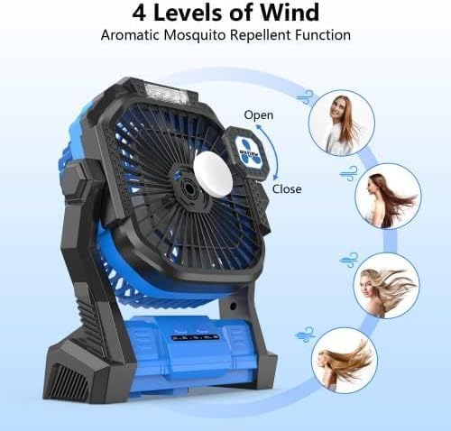 Portable Fan Rechargeable, Cordless Battery Powered Fan - Image 3
