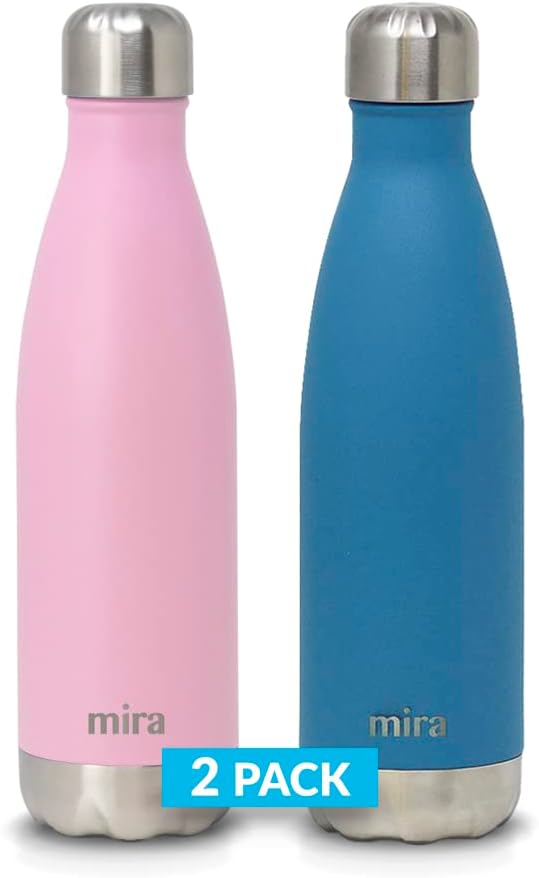 MIRA 2 Pack 17 oz Insulated Water Bottle by MIRA