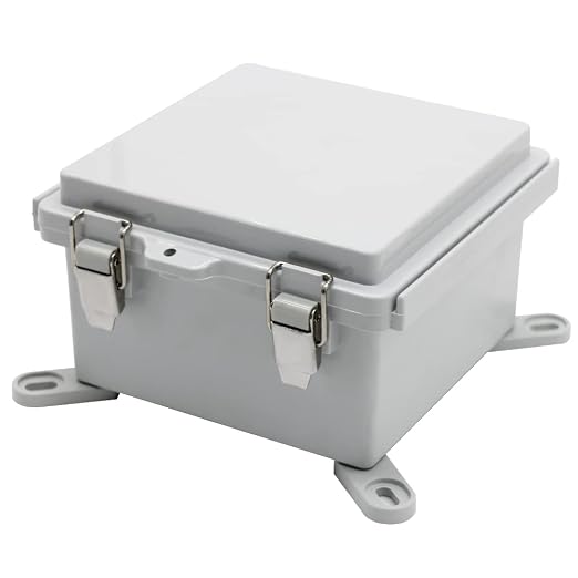 ABS Electric Junction Box, IP67 Weatherproof Electrical Boxes, Hinged Clear - Image 4