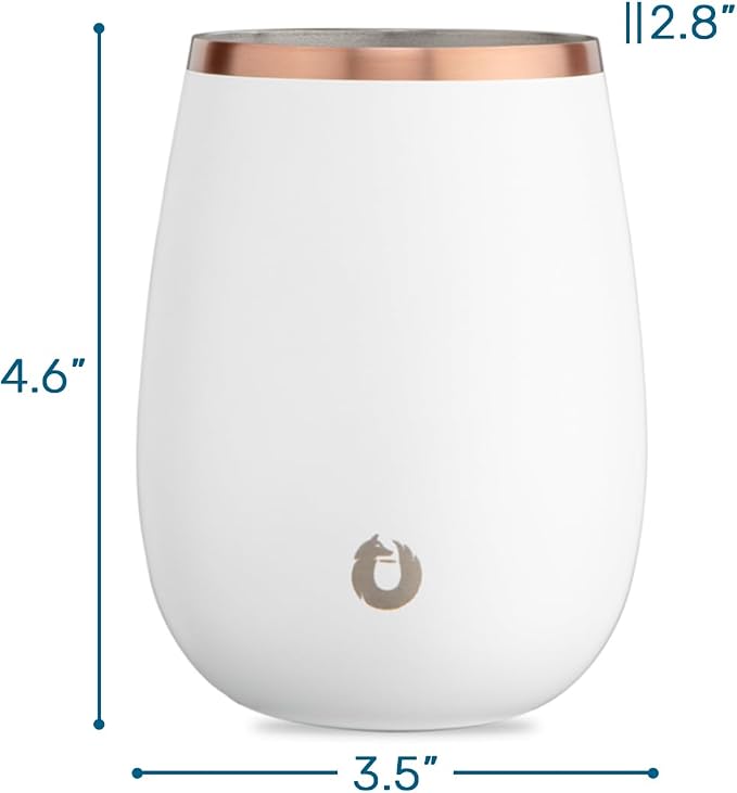 SNOWFOX Premium Vacuum Insulated Stainless Steel Grand Pinot Wine Glass - Image 2