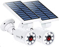 Solar Motion Sensor Light Outdoor of 2, Motion Sensor Solar Lights Aluminum by DrawGreen