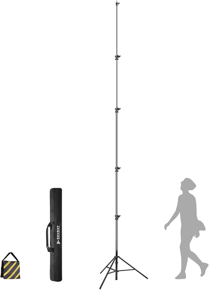 【16' Heavy Duty】 RAUBAY Extreme Tall Video Camera Sports Tripod Stand by RAUBAY