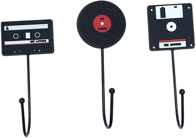 OUNONA 3Pcs Retro Household Hooks Set Multi-Purpose Wall Hanging Hooks by OUNONA