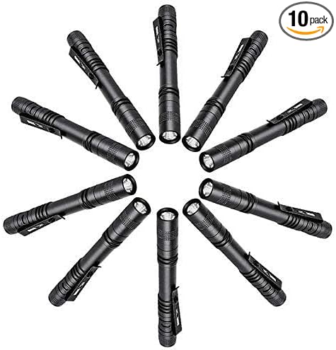Pen Flashlight, Mini Flashlight Bright Pocket Penlight by Tileon