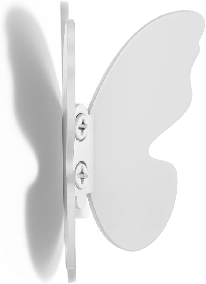 Z Metnal Wall Hooks Decorative, Small Modern White Butterfly Bath Towel Hook - Image 4