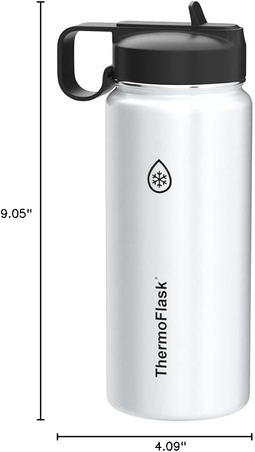 ThermoFlask 18 oz Double Wall Vacuum Insulated Stainless Steel Water Bottle - Image 9
