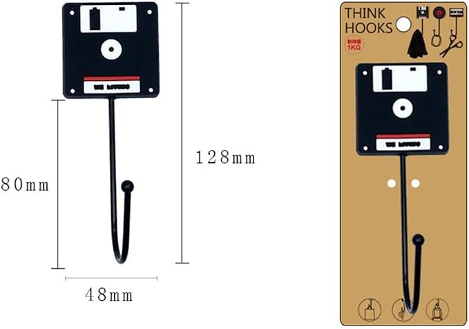 OUNONA 3Pcs Retro Household Hooks Set Multi-Purpose Wall Hanging Hooks - Image 6