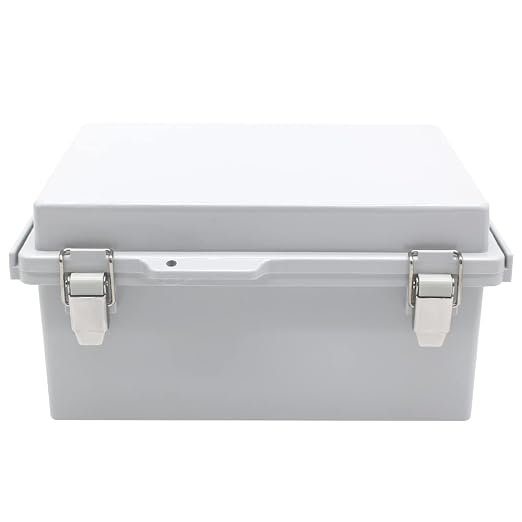 Electrical Junction Box with Mounting Plate, Hinged Cover Stainless Steel - Image 8
