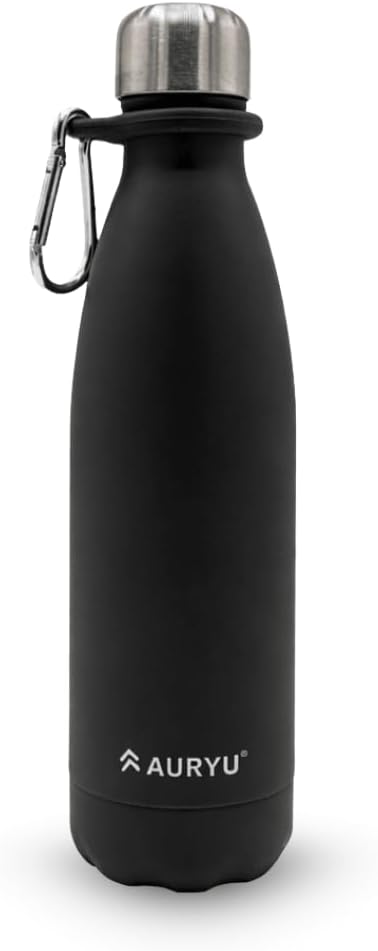 Best in Class Triple-Walled Insulated Stainless Steel Water Bottle, Keeps your by AURYU