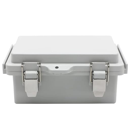 Mini Grey Watertight Junction Box Hinged Cover - Image 8