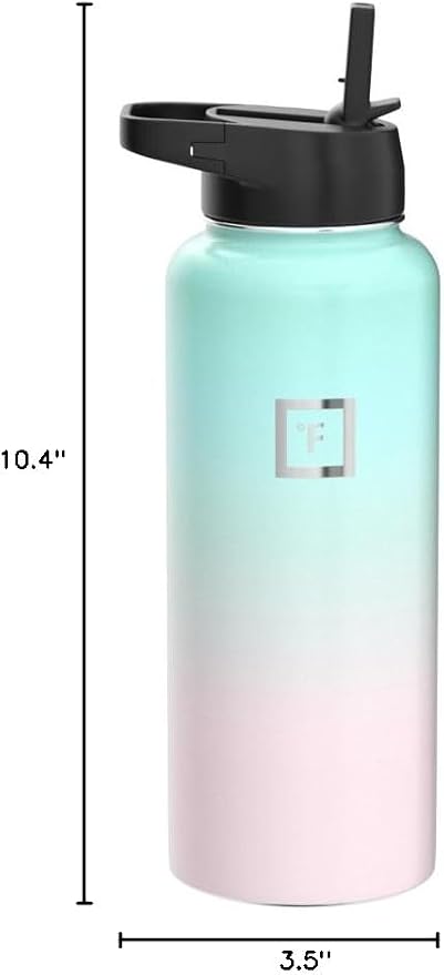 IRON °FLASK Camping & Hiking Hydration Flask - 40 oz Bubble Gum - Image 10