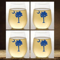 Set of 4 Shatterproof Designer 16 oz Plastic Wine Glasses MADE in the USA by Unknown