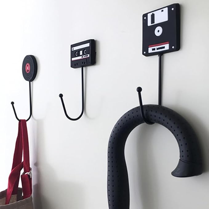 OUNONA 3Pcs Retro Household Hooks Set Multi-Purpose Wall Hanging Hooks - Image 2