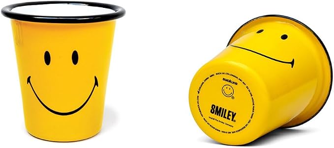 Suck UK Smiley Enamel Tumbler by Suck+UK