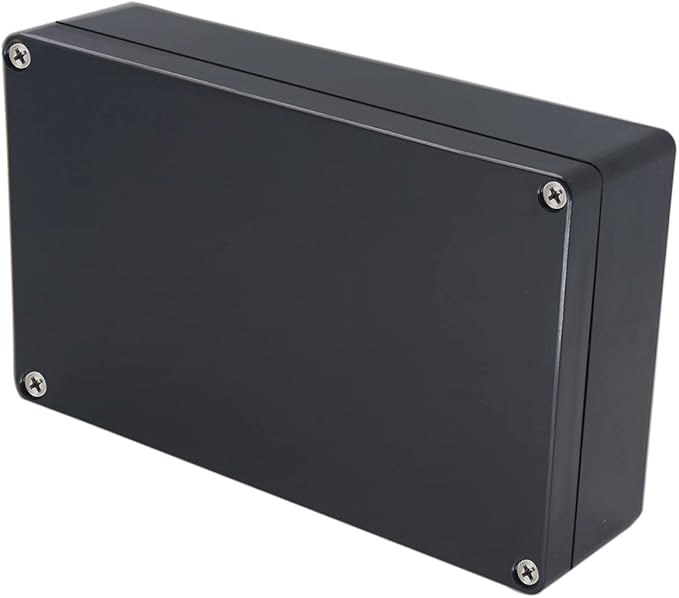 Project Box IP65 Waterproof Junction Box ABS Plastic Black Electrical Boxes DIY by Otdorpatio