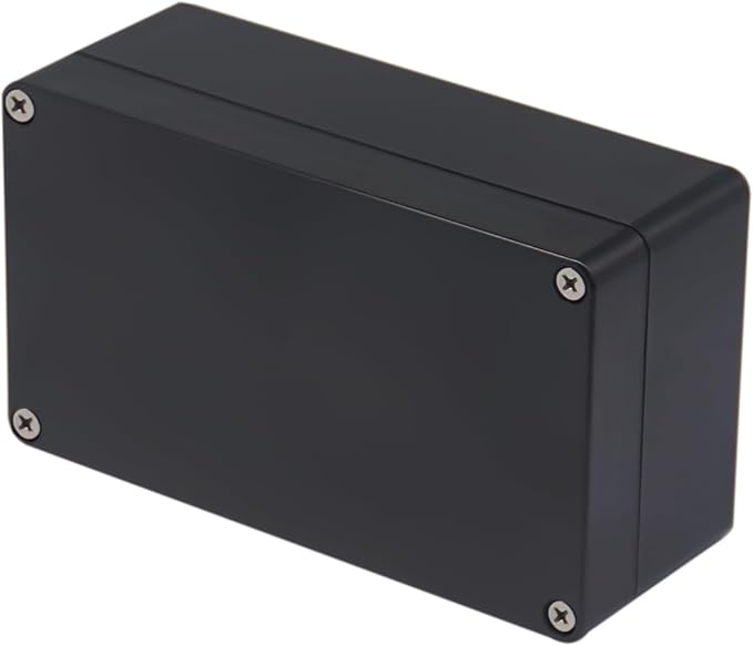 Project Box IP65 Waterproof Junction Box ABS Plastic Black Electrical Boxes DIY by Otdorpatio