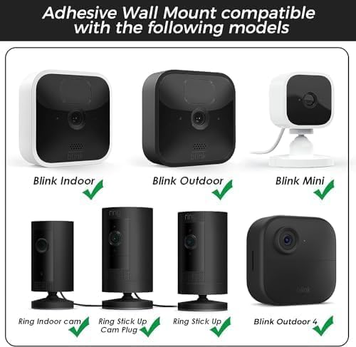 ZHANDEYUA Adhesive Wall Mount for Blink Camera Mount No Drilling Screwing - Image 3