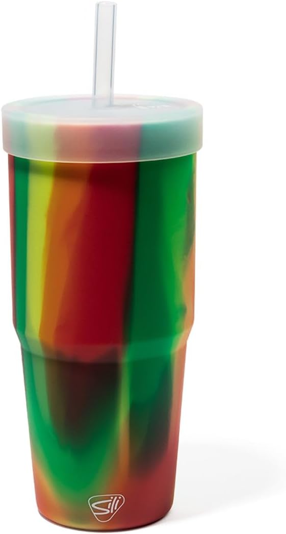 Silicone Straw Tumbler - 32 oz Unbreakable by Silipint