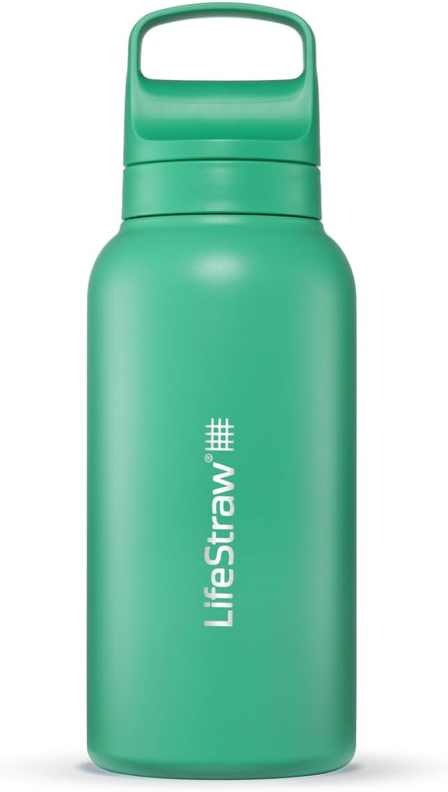 LifeStraw Go Series – Insulated Stainless Steel Water Filter Bottle by LifeStraw