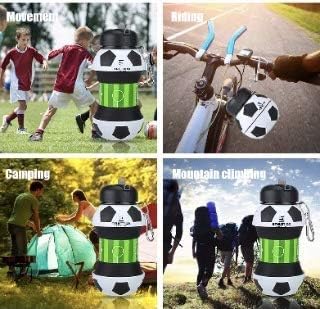 Collapsible Water Bottles with Carabiner Food Grade Sports Water Bottle - Image 5