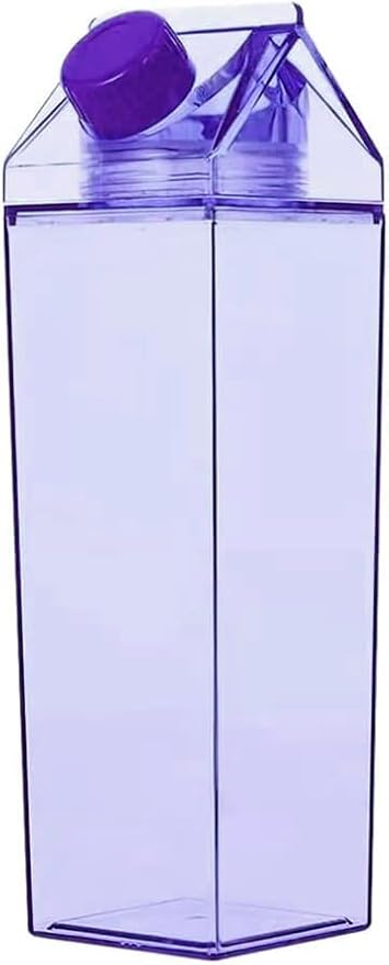 Jinberry 1000ml/34oz Cute Leakproof Green Milk Carton Water Bottle Portable by Unknown