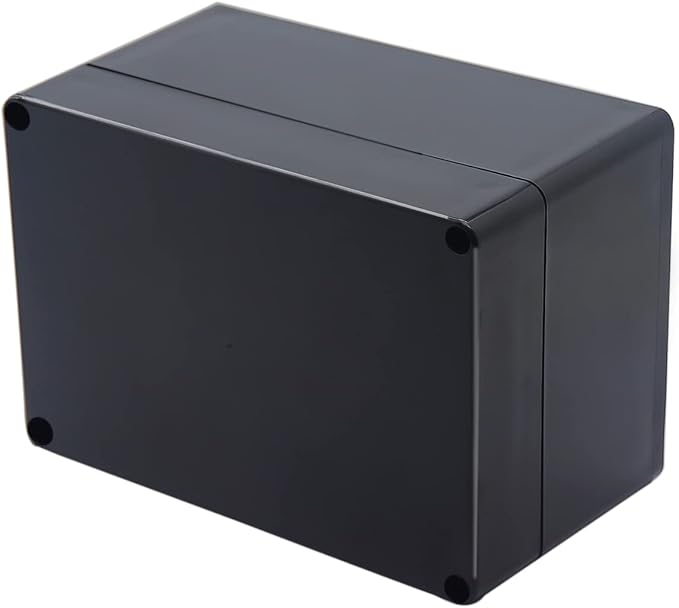 Project Box IP65 Waterproof Junction Box ABS Plastic Black Electrical Boxes DIY by Otdorpatio