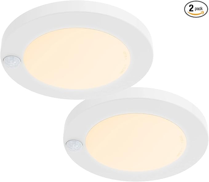 ZAGO LED 6" 120 Volts Closet Light Wired, PIR Motion Sensor Ceiling Disc Light by ZAGOELECTRIC