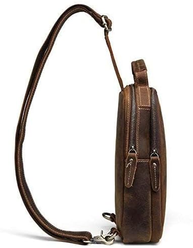 Hebetag Vintage Leather Sling Bag Handbag - Image 4