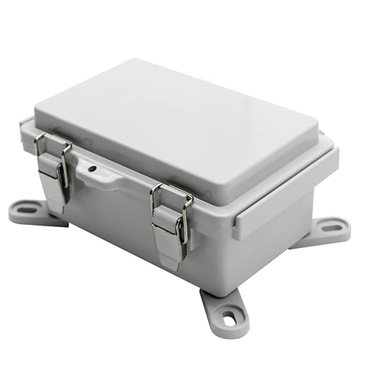 Mini Grey Watertight Junction Box Hinged Cover - Image 5