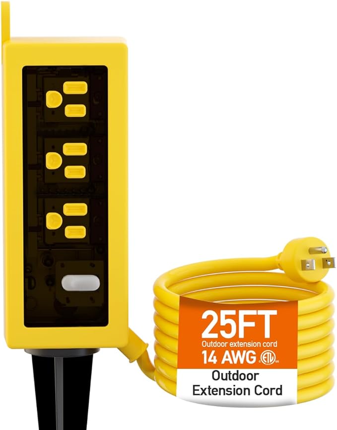 Outdoor Power Strip Weatherproof, ZZJ IP69 Grade Waterproof Surge Protector by ZZJPowerStrip