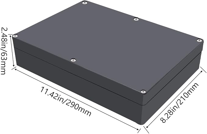 Project Box IP65 Waterproof Junction Box ABS Plastic Black Electrical Boxes DIY - Image 2
