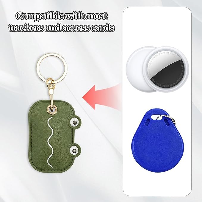 Leather Keychain Case Holder Compatible - Image 4