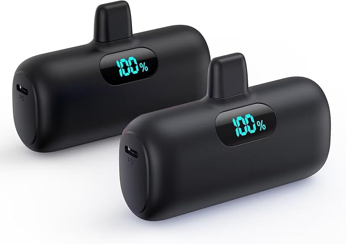 Mini Portable Charger for iPhone, Upgraded 5000mAh PD Fast Charging Battery Pack by HETP