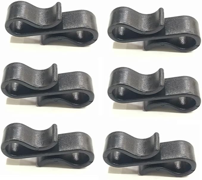 Teensery 100 Pcs Plastic S Shaped Hook Multi-Purpose Mini Hooks by Teensery