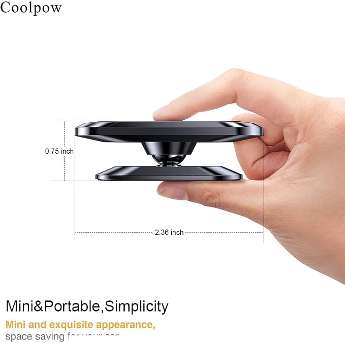 【2-Pack】 Magnetic Phone Holder for Car Dash【Strong Magnet】 Magnetic Car Phone - Image 9