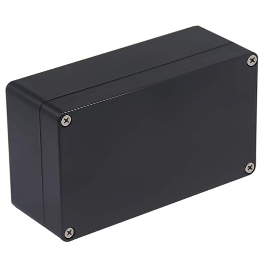 Project Box IP65 Waterproof Junction Box ABS Plastic Black Electrical Boxes DIY by Raculety