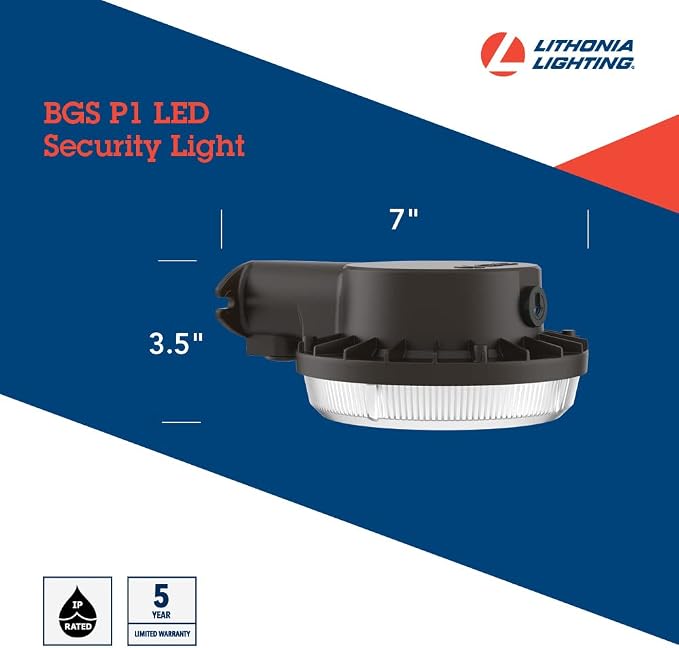 Lithonia Lighting BarnGuard LED Barn Light, Dusk to Dawn Outdoor Lighting - Image 4