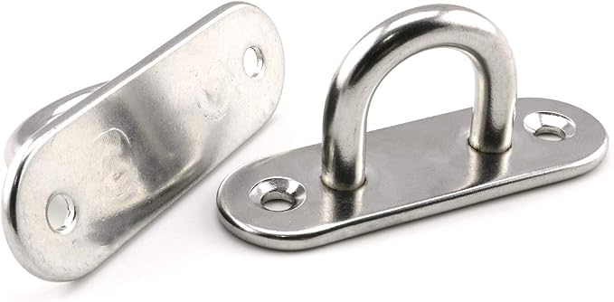 heyous 2 Set M8 Suspension Ceiling Wall Mount U Hook Anchor Hanger Stainless - Image 2