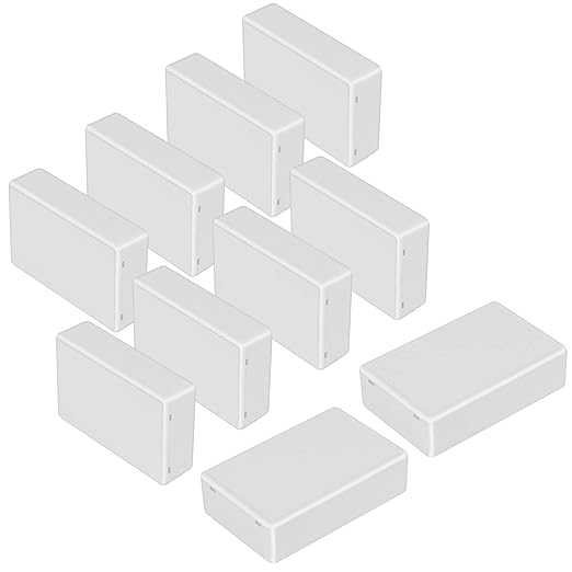 LeMotech Project Box 10 Pieces ABS Plastic Electrical Project Case Small by LeMotech