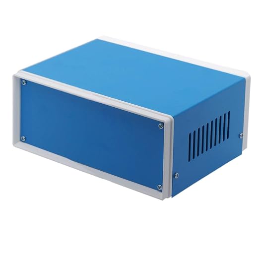 Zulkit Electronic Enclosures Blue Metal Enclosure Project Case DIY Box Junction - Image 8